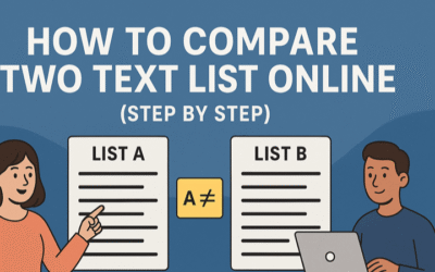 How to Compare Two Lists Online